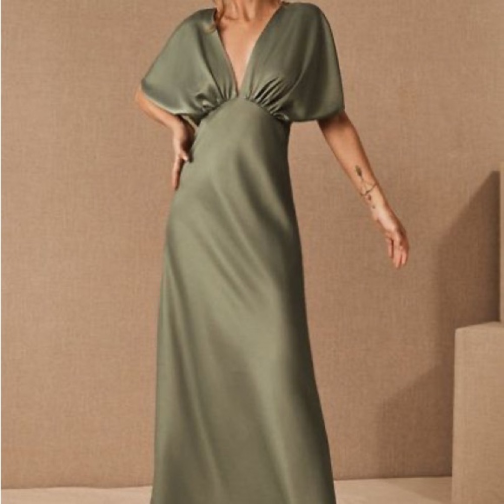 BHLDN Leila Satin Charmeuse Dress